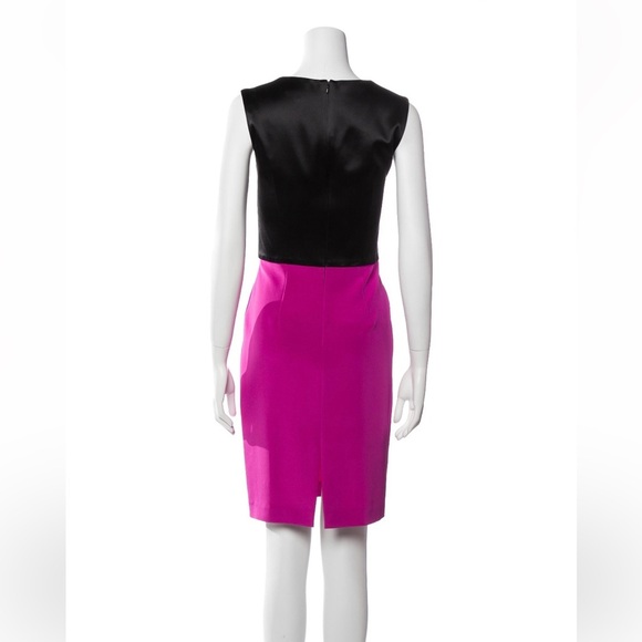 Jay Godfrey Black Purple Silk Sheath Cocktail Dress - Picture 13 of 13